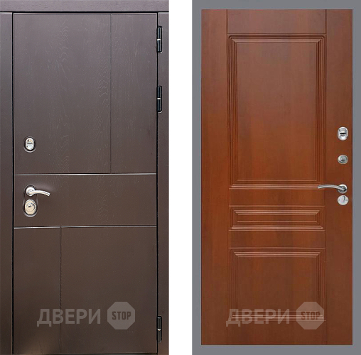 Входная металлическая Дверь Стоп УРБАН ФЛ-243 Итальянский орех в Луховицах