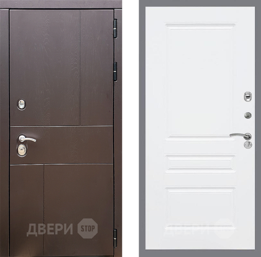 Входная металлическая Дверь Стоп УРБАН ФЛ-243 Силк Сноу в Луховицах