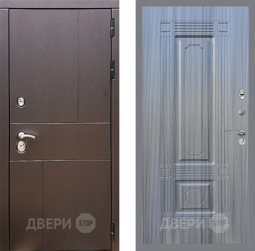 Входная металлическая Дверь Стоп УРБАН ФЛ-2 Сандал грей в Луховицах