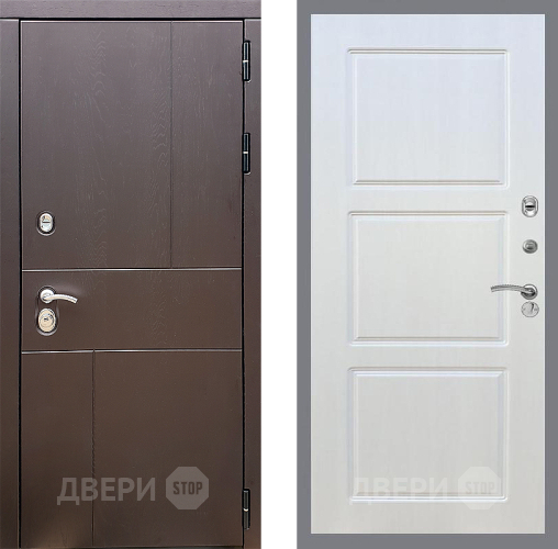 Входная металлическая Дверь Стоп УРБАН ФЛ-3 Лиственница беж в Луховицах