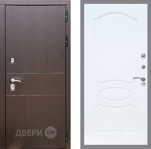 Дверь Стоп УРБАН ФЛ-128 Белый ясень в Луховицах
