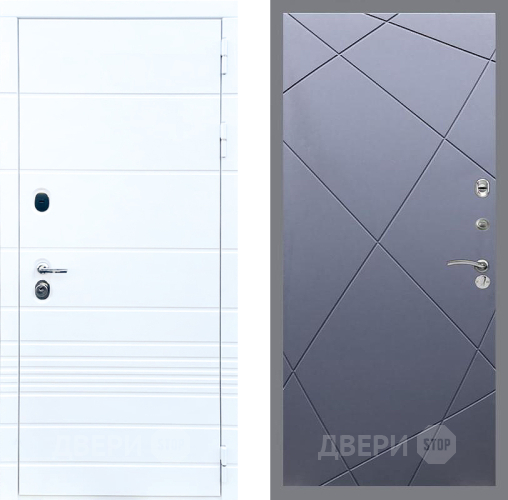 Входная металлическая Дверь Стоп ТРЕНДО ФЛ-291 Силк титан в Луховицах