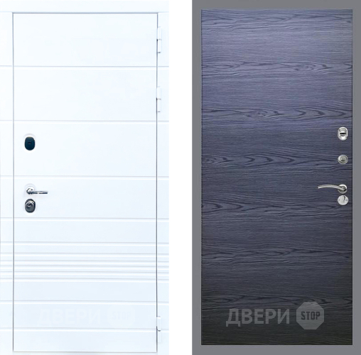 Дверь Стоп ТРЕНДО Гладкая Дуб тангенальный черный в Луховицах