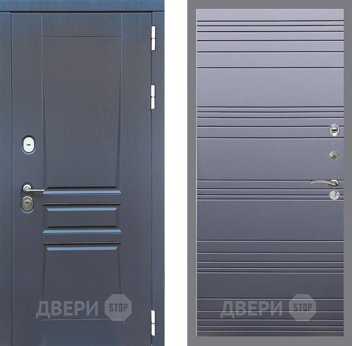 Входная металлическая Дверь Стоп ПЛАТИНУМ Лайн Силк титан в Луховицах
