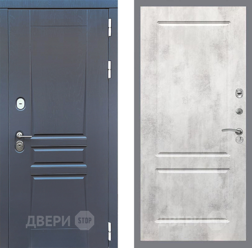 Входная металлическая Дверь Стоп ПЛАТИНУМ ФЛ-117 Бетон светлый в Луховицах