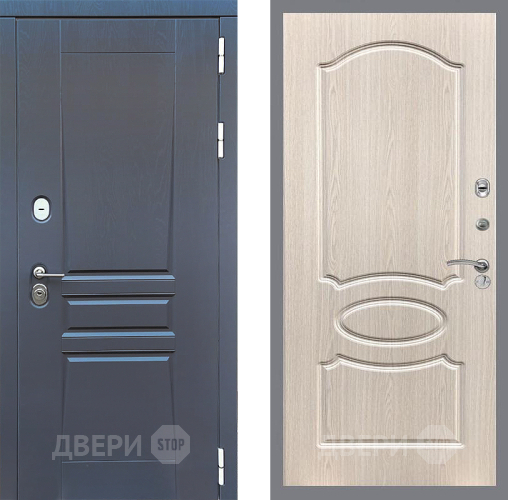 Дверь Стоп ПЛАТИНУМ ФЛ-128 Беленый дуб в Луховицах