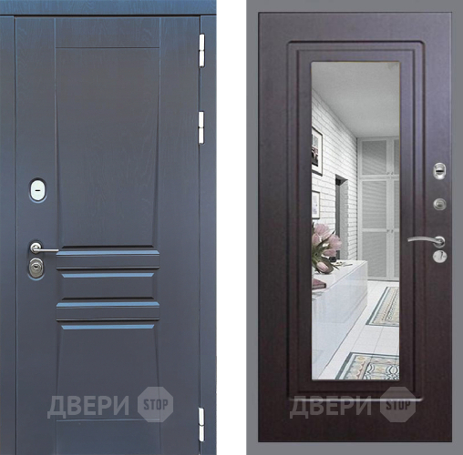 Дверь Стоп ПЛАТИНУМ Зеркало ФЛ-120 Венге в Луховицах