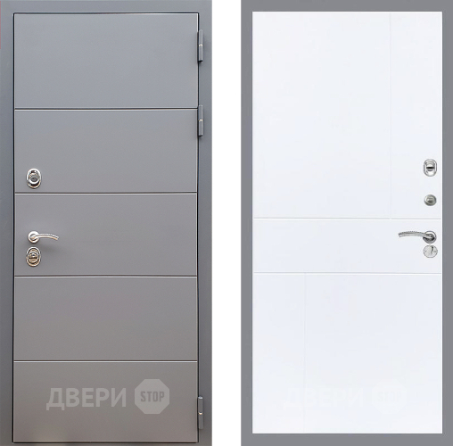 Дверь Стоп АРТ ГРАФИТ ФЛ-290 Силк Сноу в Луховицах