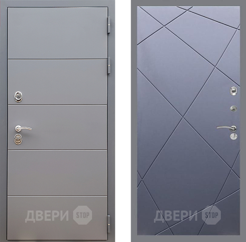 Дверь Стоп АРТ ГРАФИТ ФЛ-291 Силк титан в Луховицах