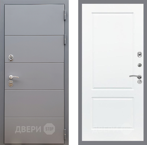 Дверь Стоп АРТ ГРАФИТ ФЛ-117 Силк Сноу в Луховицах