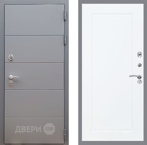 Дверь Стоп АРТ ГРАФИТ ФЛ-119 Силк Сноу в Луховицах