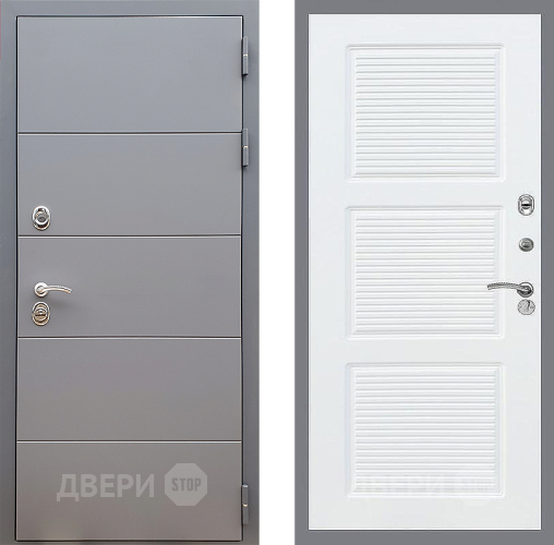 Дверь Стоп АРТ ГРАФИТ ФЛ-1 Силк Сноу в Луховицах