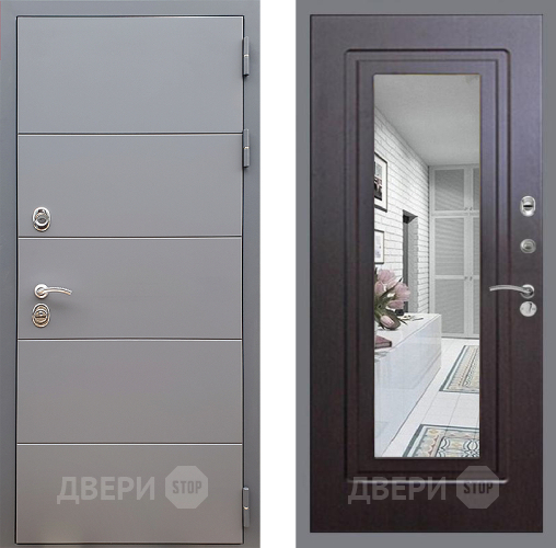 Дверь Стоп АРТ ГРАФИТ Зеркало ФЛ-120 Венге в Луховицах