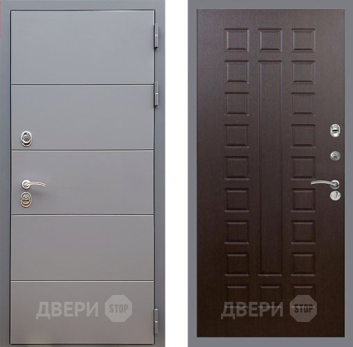 Входная металлическая Дверь Стоп АРТ ГРАФИТ ФЛ-183 Венге в Луховицах