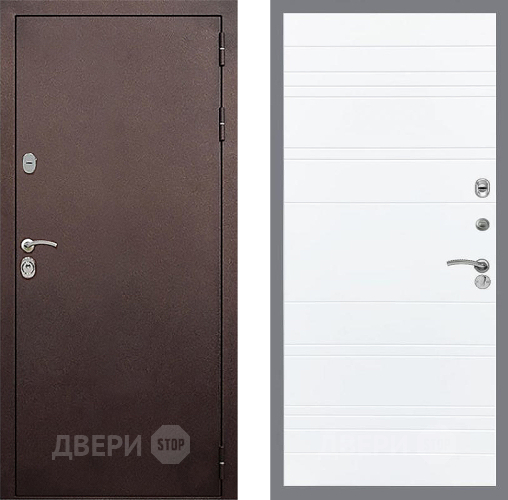 Дверь Стоп КЛАССИК Медь Лайн Силк Сноу в Луховицах