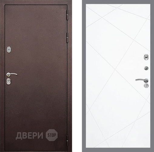 Дверь Стоп КЛАССИК Медь ФЛ-291 Силк Сноу в Луховицах