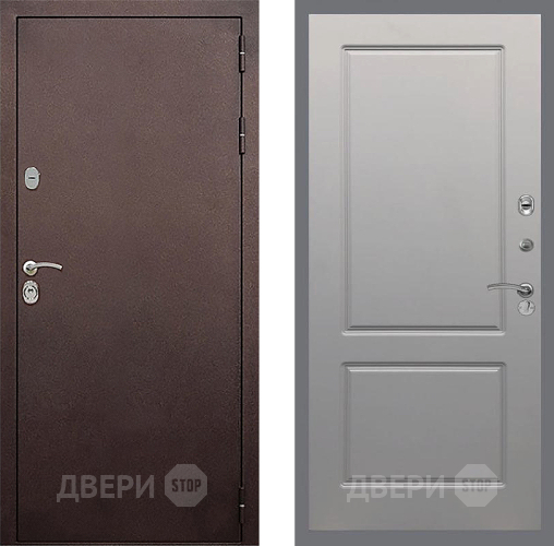 Дверь Стоп КЛАССИК Медь ФЛ-117 Грей софт в Луховицах