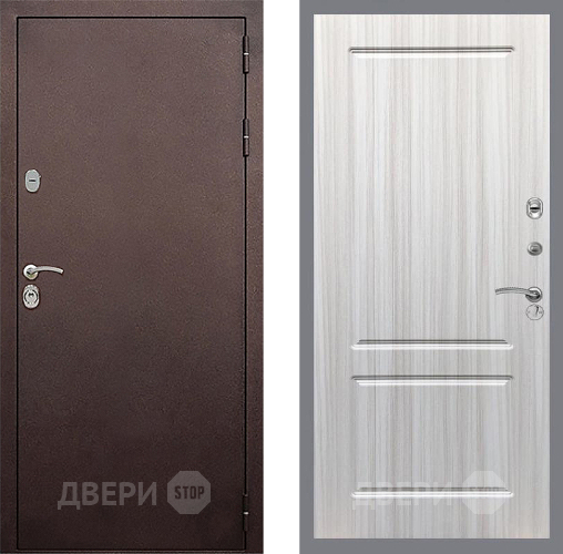 Входная металлическая Дверь Стоп КЛАССИК Медь ФЛ-117 Сандал белый в Луховицах