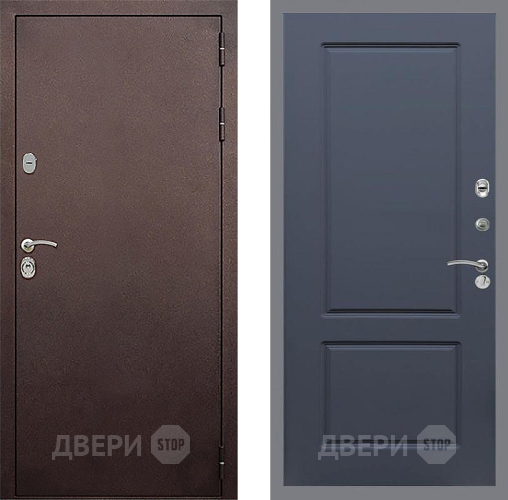 Входная металлическая Дверь Стоп КЛАССИК Медь ФЛ-117 Силк титан в Луховицах
