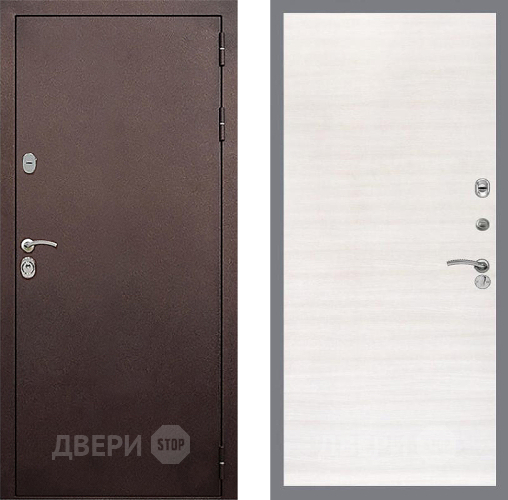 Входная металлическая Дверь Стоп КЛАССИК Медь Гладкая Акация светлая в Луховицах