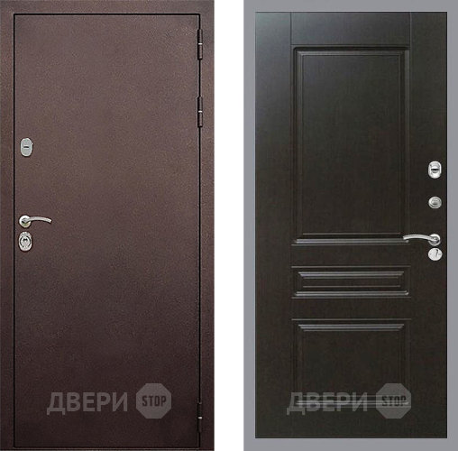 Входная металлическая Дверь Стоп КЛАССИК Медь ФЛ-243 Венге в Луховицах
