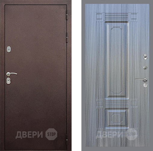 Входная металлическая Дверь Стоп КЛАССИК Медь ФЛ-2 Сандал грей в Луховицах