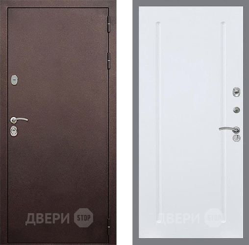 Дверь Стоп КЛАССИК Медь ФЛ-68 Силк Сноу в Луховицах