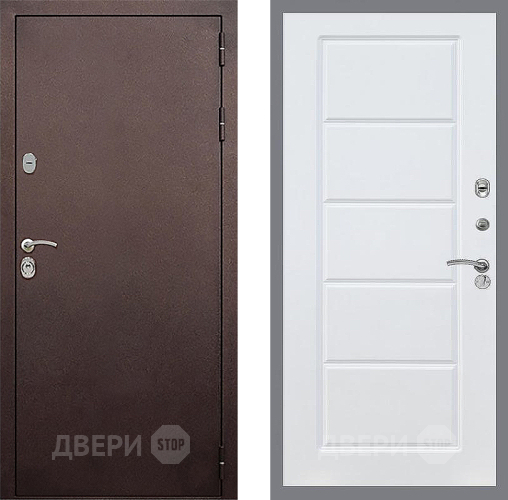 Входная металлическая Дверь Стоп КЛАССИК Медь ФЛ-39 Силк Сноу в Луховицах