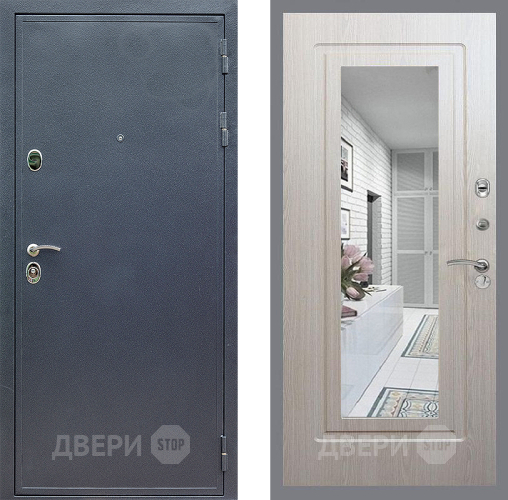 Дверь Стоп СИЛЬВЕР Зеркало ФЛ-120 Беленый дуб в Луховицах