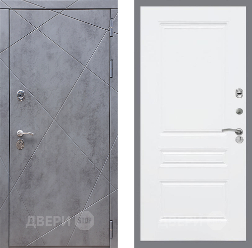 Дверь Стоп Лучи ФЛ-243 Силк Сноу в Луховицах