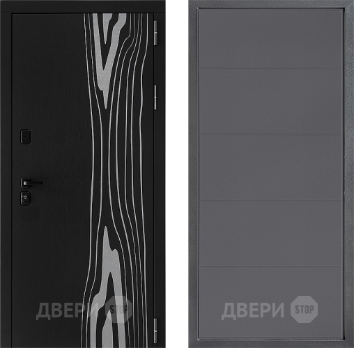 Входная металлическая Дверь Дверной континент ДК-12 ФЛ-649 Графит софт в Луховицах