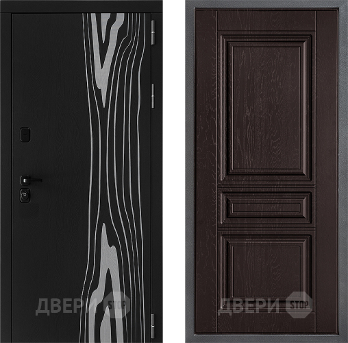 Входная металлическая Дверь Дверной континент ДК-12 ФЛ-243 Дуб шоколадный в Луховицах
