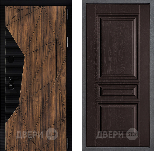 Дверь Дверной континент ДК-11 ФЛ-243 Дуб шоколадный в Луховицах