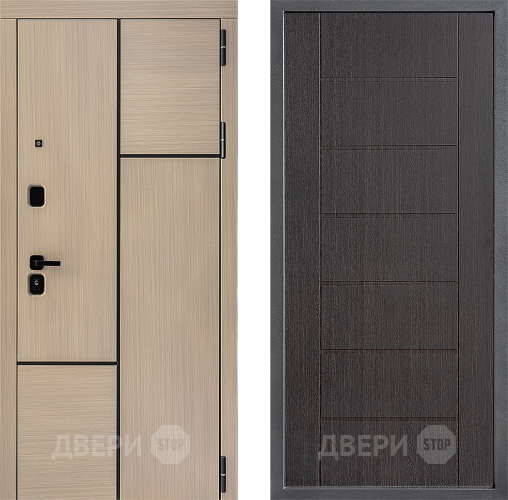 Входная металлическая Дверь Дверной континент ДК-14 ФЛ-Лайн Венге в Луховицах