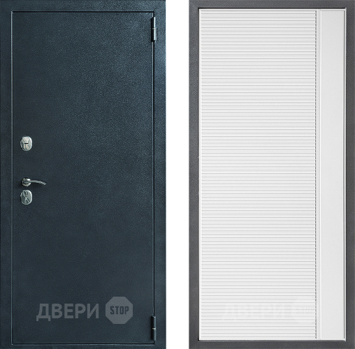 Входная металлическая Дверь Дверной континент ДК-70 Дизайн ФЛ-757 Белое Стекло Софт милк в Луховицах