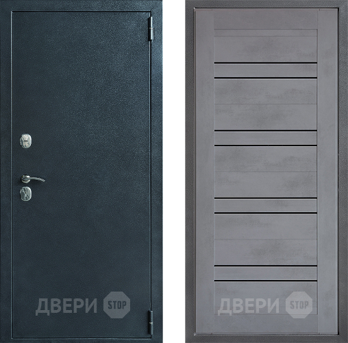 Входная металлическая Дверь Дверной континент ДК-70 Дизайн ФЛ-49 Бетон серый в Луховицах