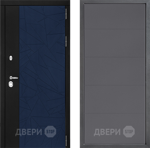 Входная металлическая Дверь Дверной континент ДК-9 ФЛ-649 Графит софт в Луховицах