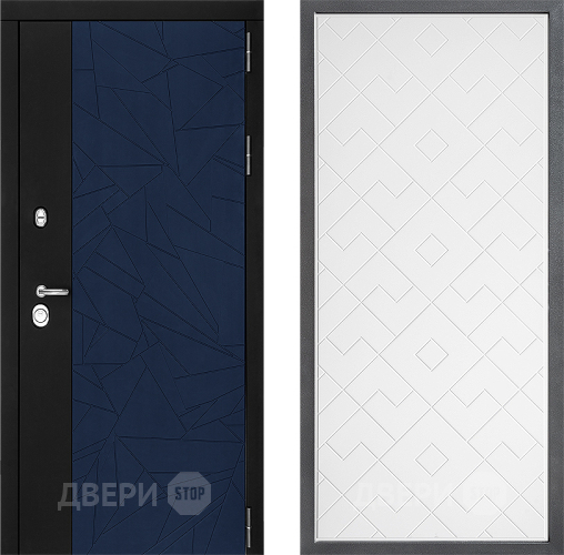 Входная металлическая Дверь Дверной континент ДК-9 ФЛ-Тиффани Белый софт в Луховицах