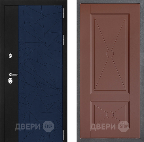 Входная металлическая Дверь Дверной континент ДК-9 ФЛ-617 Ясень шоколадный в Луховицах