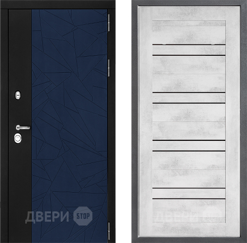 Входная металлическая Дверь Дверной континент ДК-9 ФЛ-49 Бетон снежный в Луховицах