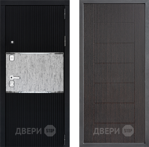 Входная металлическая Дверь Дверной континент ДК-13 ФЛ-Лайн Венге в Луховицах