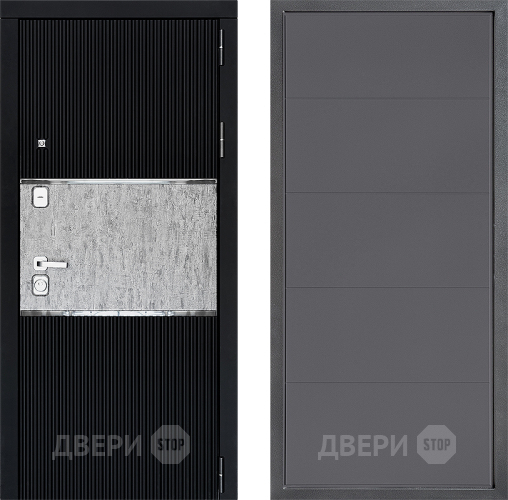 Входная металлическая Дверь Дверной континент ДК-13 ФЛ-649 Графит софт в Луховицах