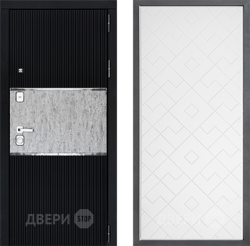 Входная металлическая Дверь Дверной континент ДК-13 ФЛ-Тиффани Белый софт в Луховицах