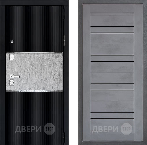 Входная металлическая Дверь Дверной континент ДК-13 ФЛ-49 Бетон серый в Луховицах