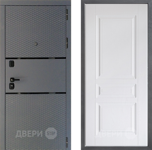 Входная металлическая Дверь Дверной континент Диамант Дизайн ФЛ-243 Альберо Браш серебро в Луховицах