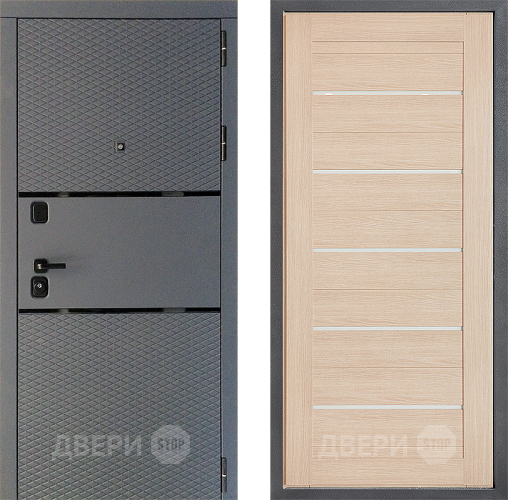 Входная металлическая Дверь Дверной континент Диамант Дизайн ФЛ-46 Капучино в Луховицах