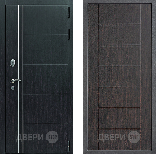Входная металлическая Дверь Дверной континент Теплолюкс Дизайн ФЛ-Лайн Венге в Луховицах