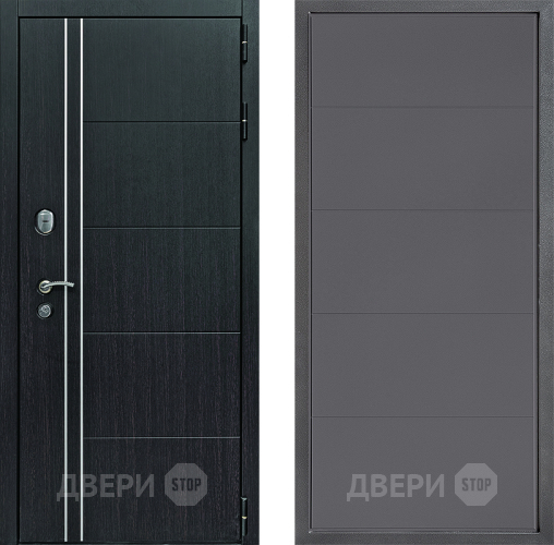 Входная металлическая Дверь Дверной континент Теплолюкс Дизайн ФЛ-649 Графит софт в Луховицах