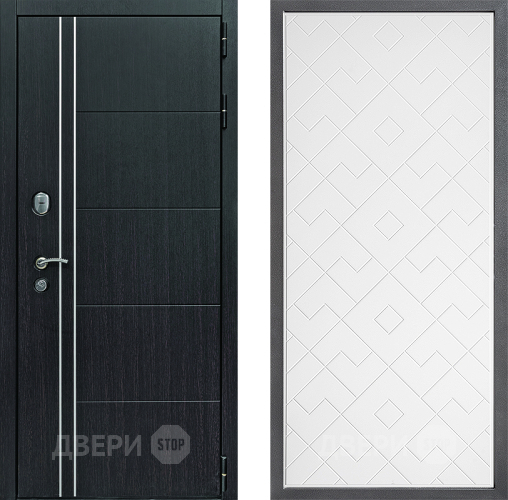 Входная металлическая Дверь Дверной континент Теплолюкс Дизайн ФЛ-Тиффани Белый софт в Луховицах