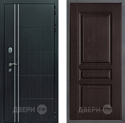 Дверь Дверной континент Теплолюкс Дизайн ФЛ-243 Дуб шоколадный в Луховицах